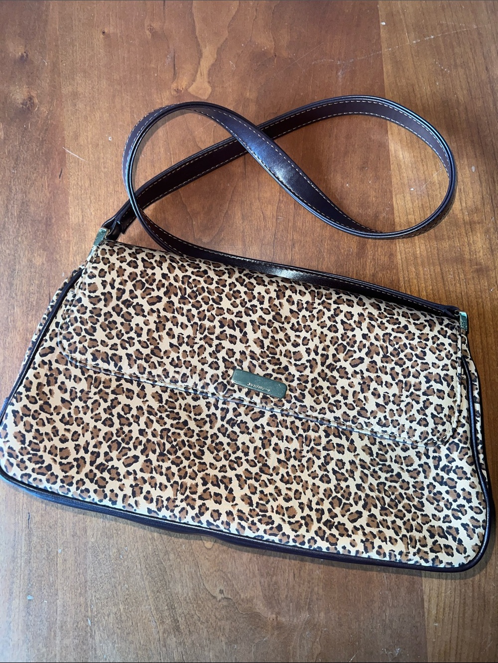 Liz Claiborne Leopard Print Shoulder Strap Purse
